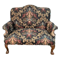 Antique Vintage Needlepoint Settee